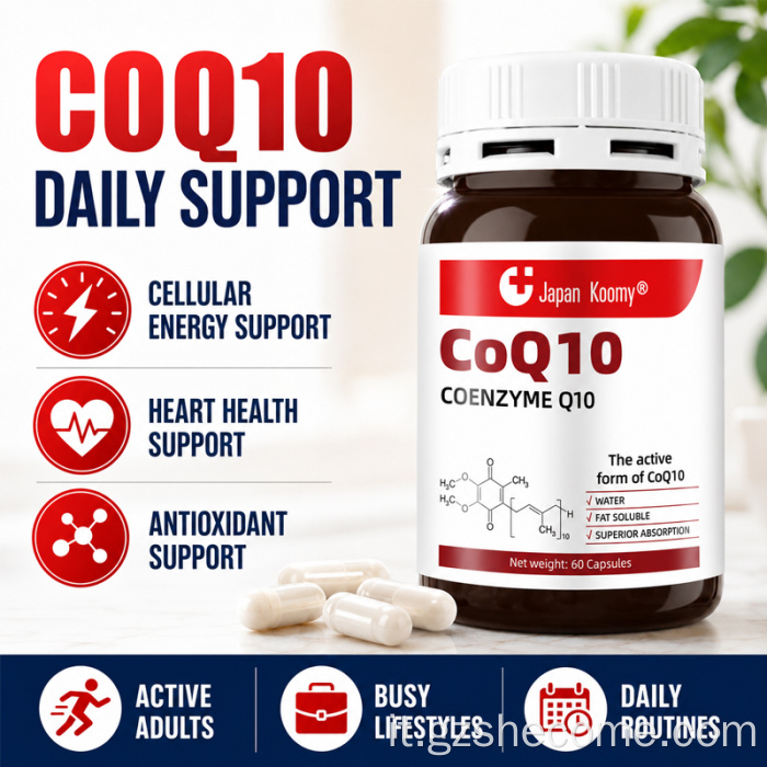 Shecome CoQ10 Capsule Supporto energetico cellulare per la salute del cuore